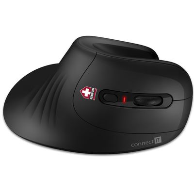 Connect IT FOR HEALTH ergonomická vertikální myš, bezdrátová
