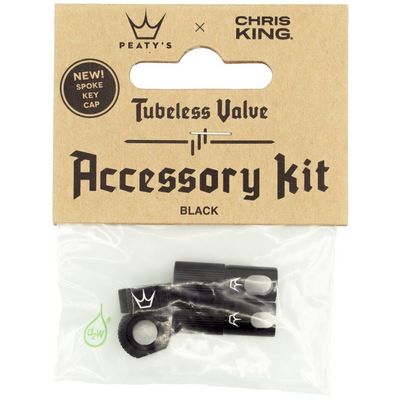 PEATYS X CHRIS KING (MK2) BLACK TUBELESS VALVES ACCESSORY KIT