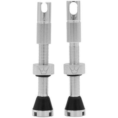 PEATYS X CHRIS KING (MK2) SILVER TUBELESS VALVES 42MM