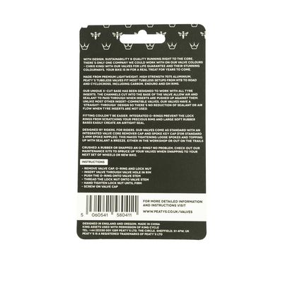 PEATYS X CHRIS KING (MK2) SILVER TUBELESS VALVES 42MM