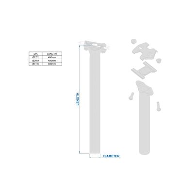 Ritchey Comp 2-Bolt seatpost 30,9x400mm