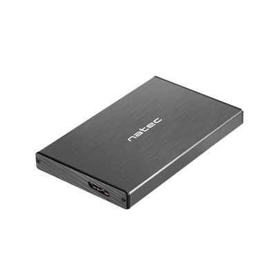 Natec externí box pro HDD 2,5” USB 3.0 Rhino Go, černý, hliníkové tělo