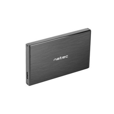 Natec externí box pro HDD 2,5” USB 3.0 Rhino Go, černý, hliníkové tělo