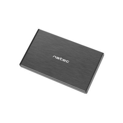 Natec externí box pro HDD 2,5” USB 3.0 Rhino Go, černý, hliníkové tělo