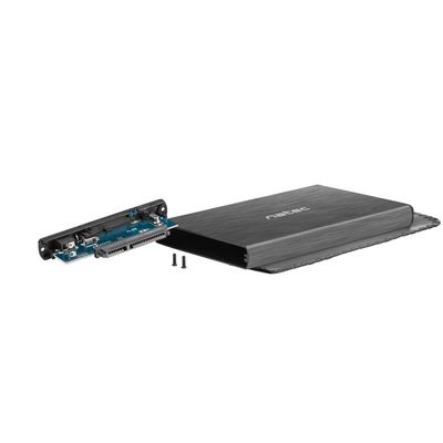Natec externí box pro HDD 2,5” USB 2.0 Rhino, černý