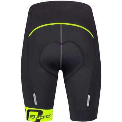 FORCE kraťasy do pasu s vložkou B30, černo-fluo vel.XS