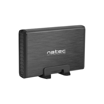 Natec externí box pro HDD 3,5” USB 3.0 Rhino, černý, včetně napájecího adaptéru