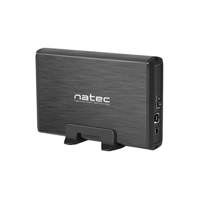 Natec externí box pro HDD 3,5” USB 3.0 Rhino, černý, včetně napájecího adaptéru