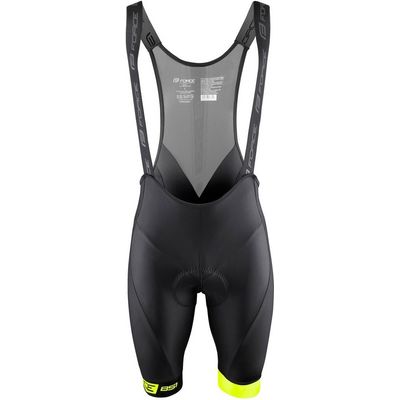 FORCE kraťasy se šráky a vložkou B51, černo-fluo vel.S