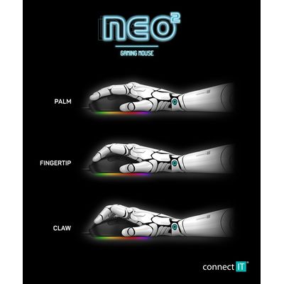 Connect IT NEO 2 herní myš, černá