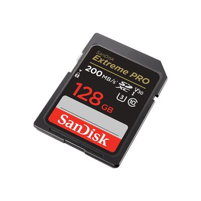 SanDisk Extreme Pro SDXC 128GB 200 MB/s C10 V30 UHS-I U3