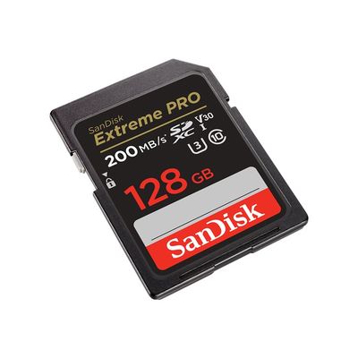 SanDisk Extreme Pro SDXC 128GB 200 MB/s C10 V30 UHS-I U3
