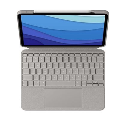 Logitech Combo Touch pro iPad Pro 12,9 (5. gen), písková - US INTL