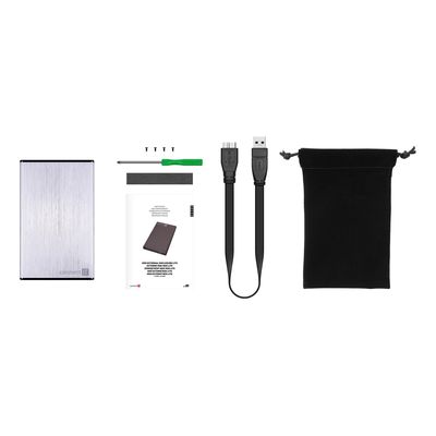 CONNECT IT externí box LITE pro HDD 2,5 SATA, USB 3.0 stříbrný