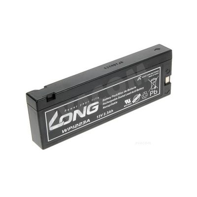 Long WP1223A 12V 2.1Ah 25.2Wh olověný akumulátor pro profesionální videokamery a defibrilátory