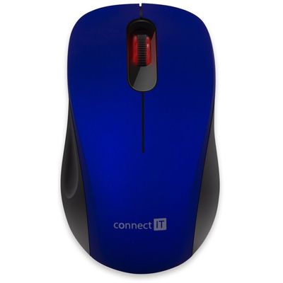 Connect IT MUTE bezdrátová optická tichá myš, modrá