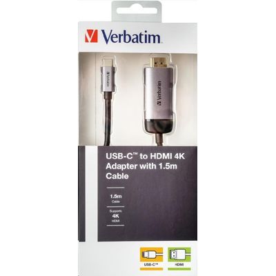 Verbatim USB-C na HDMI 4K adaptér, 1,5m