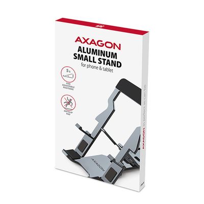 AXAGON STND-M, hliníkový stojan pro telefony a tablety 4 - 10.5, 5 nastavitelných úhlů