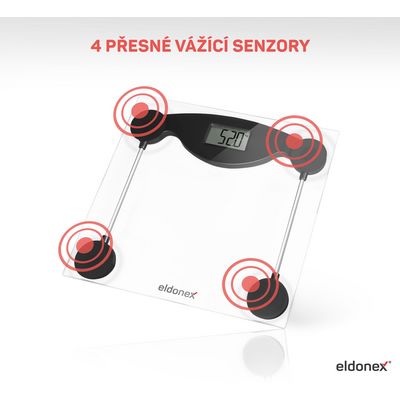 ELDONEX BodyFit digitální osobní váha, černá