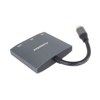 PremiumCord Adaptér USB-C na HDMI, USB3.0, PD, rozlišení 4K a FULL HD 1080p