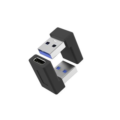 PremiumCord zahnutá 90° redukce USB-C Female na USB3.0 typ A Male