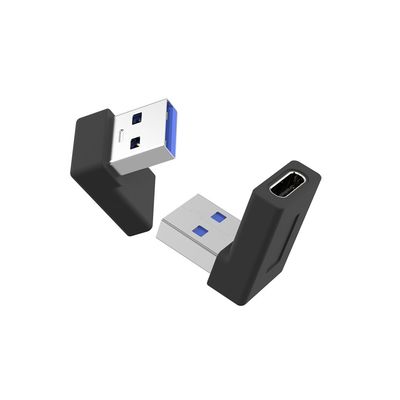 PremiumCord zahnutá 90° redukce USB-C Female na USB3.0 typ A Male