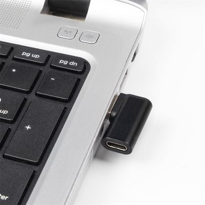 PremiumCord zahnutá 90° redukce USB-C Female na USB3.0 typ A Male