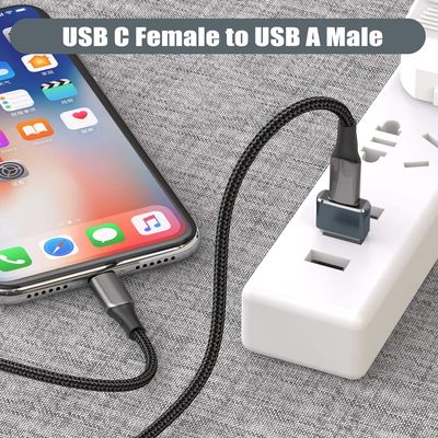 PremiumCord Aluminium USB C female - USB2.0 A Male adaptér