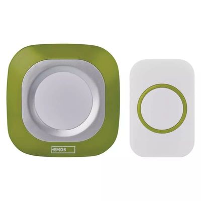 Domovní bezdrátový zvonek P5733G do zásuvky zelený