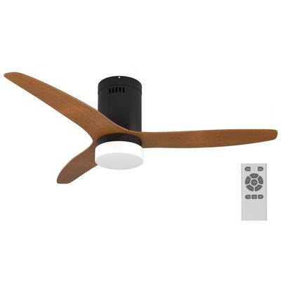 IMMAX NEO LITE VENTO SMART stropní svítidlo s ventilátorem 18W TUYA Wi-Fi hnědo-černé