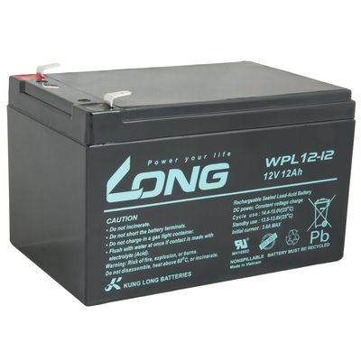 Long olověný akumulátor 12V 12Ah F2 LongLife 9 let (WPL12-12)
