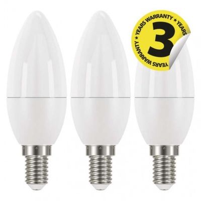 LED žárovka Classic Candle 5W E14 neutrální bílá 3Ks