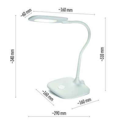 LED stolní lampa STELLA, bílá