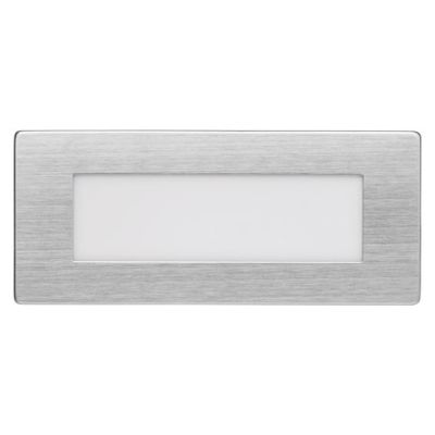 LED orientační vestavné svítidlo AMAL 123×53, 1,5W tep. bílá,IP65