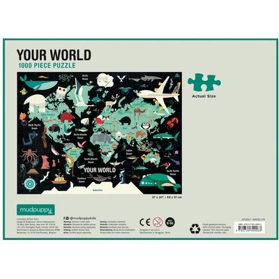 Mudpuppy Puzzle Váš svět 1000 dílků
