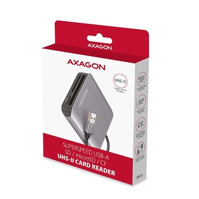 AXAGON CRE-S3 SuperSpeed USB-A UHS-II čtečka