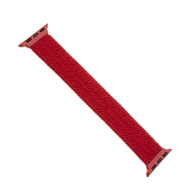 Elastický nylonový řemínek FIXED Nylon Strap pro Apple Watch 38/40/41mm, velikost L, červený