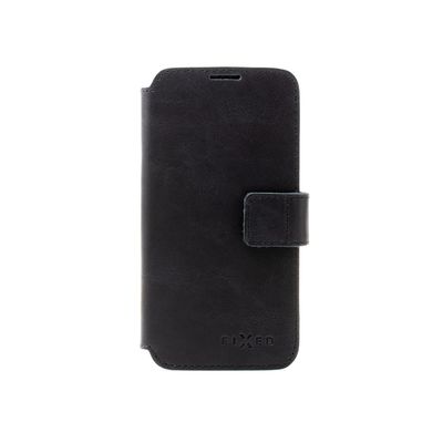 Kožené pouzdro typu kniha FIXED ProFit pro Apple iPhone 12 Pro Max, černé