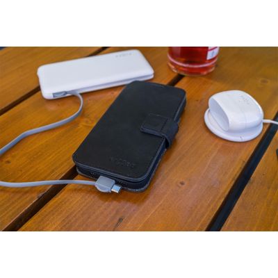 Kožené pouzdro typu kniha FIXED ProFit pro Apple iPhone 7/8/SE (2020/2022), černé