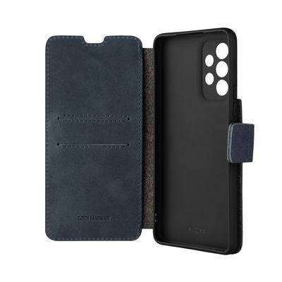Kožené pouzdro typu kniha FIXED ProFit pro Samsung Galaxy A53 5G, modré
