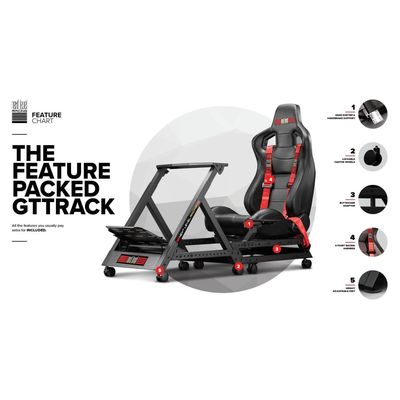 Next Level Racing GTtrack Racing Simulator, závodní kokpit