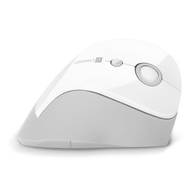 Connect IT For Health ergonomická vertikální myš, bílá