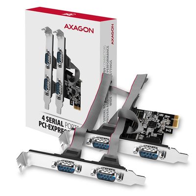 AXAGON PCEA-S4N, PCIe řadič - 4x sériový port