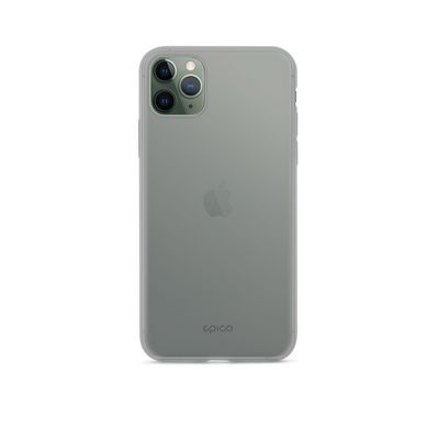 Epico SILICONE CASE iPhone 12 / 12 Pro (6,1) - černá transparentní