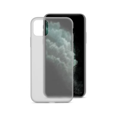 Epico SILICONE CASE iPhone 12 / 12 Pro (6,1) - černá transparentní