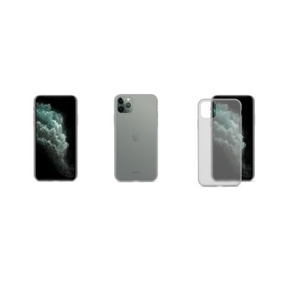 Epico SILICONE CASE iPhone 12 / 12 Pro (6,1) - černá transparentní
