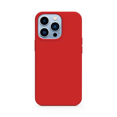 Epico Silikonový kryt na iPhone 13 Pro s podporou uchycení MagSafe - červený