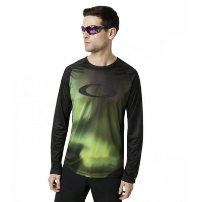 OAKLEY MTB LS TECH TEE AURORA BOREALIS, vel.XXL - MTB dres