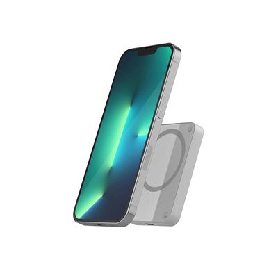 Epico 4200mAh MagSafe kompatibilní bezdrátová power banka - světle šedá