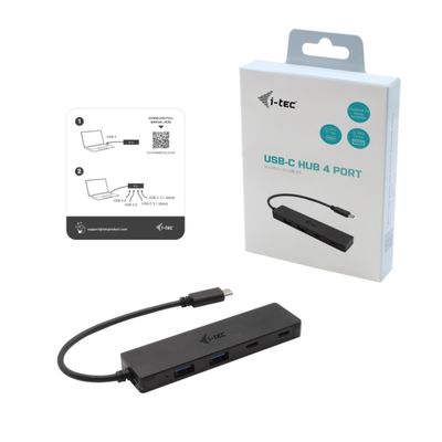 i-tec USB-C Metal HUB 2x USB 3.0 + 2x USB-C